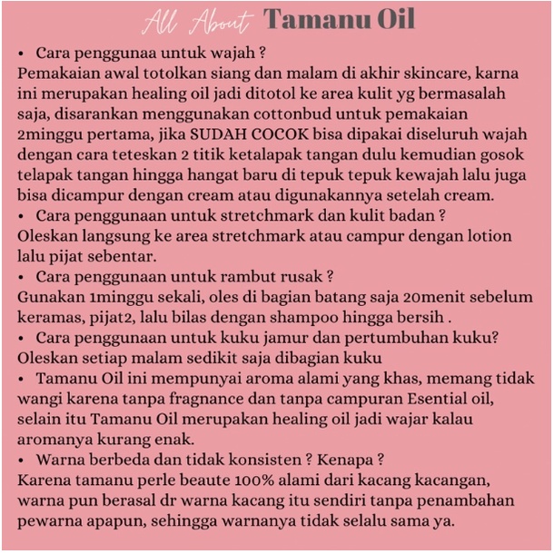 PERLE BEAUTE Tamanu Oil Glowing Beauty Skin 5ML
