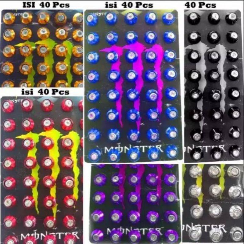 Baut Variasi Kunci L 6M Baut Plat Nomor L Drat 10 Harga Perpapan Isi 40 Pcs