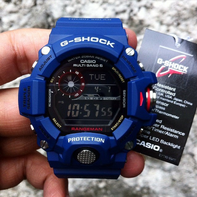 Jam Tangan Casio G-Shock GW-9400 NV Rangeman Navy Blue Original