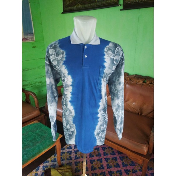 kaos kerah dan tunik sasirangan