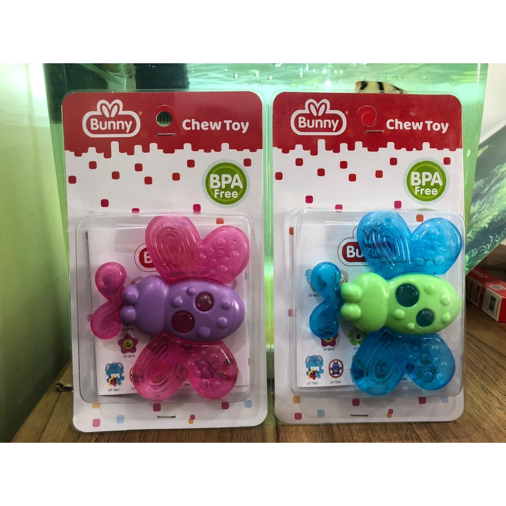 Lusty Bunny Chew Toy 8019/Lusty Bunny Gigitan Bayi Silicone Kupu 8109