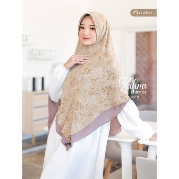 Khimar Motif 2 Layer Brand AUDINA "Zahra Khimar"