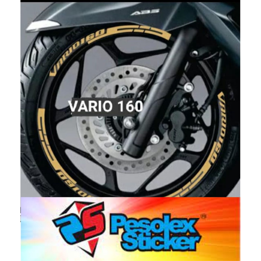 Cutting Sticker Lis Velg Motor Vario 160 01