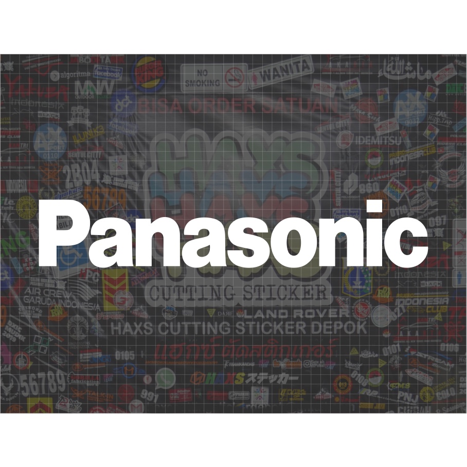 Cutting Sticker Panasonic Ukuran 40 Cm Untuk Motor Mobil