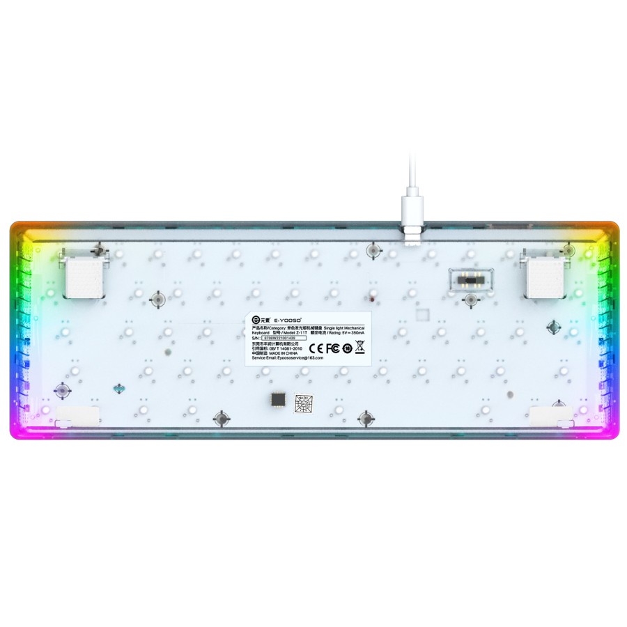E-YOOSO Z11T 60% Mini RGB Hotswap Mechanical Gaming Keyboard