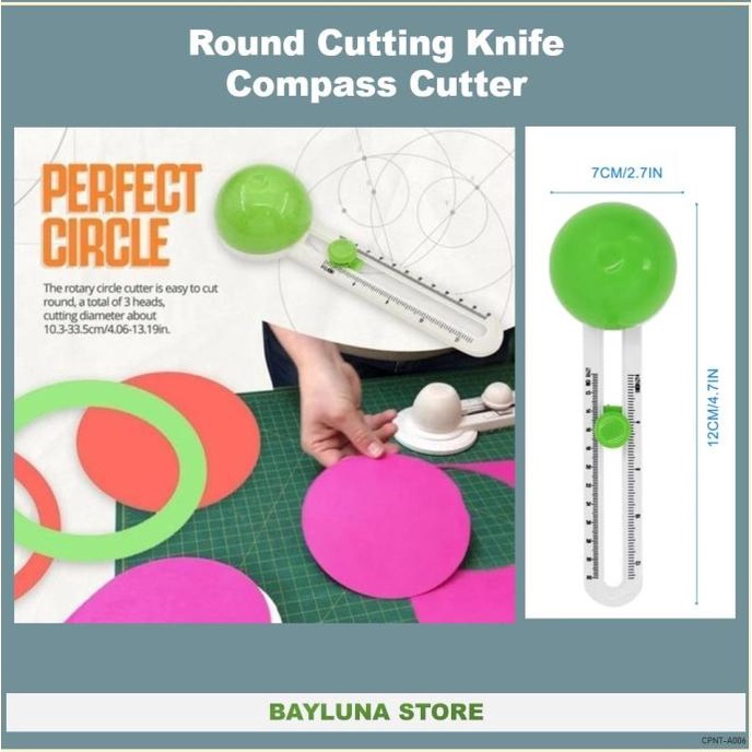 

Round Paper Cutter Compass Cutter Pemotong Kertas Lingkaran
