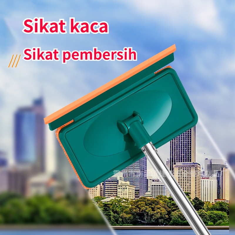 【COD】2 In 1 Alat Pembersih Kaca/ Wiper Kaca/ Window Wiper Teleskopik