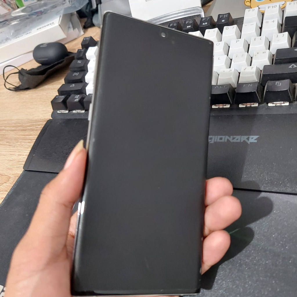 Set LCD Samsung Note 10 Plus Layar HP Minus Green Screen