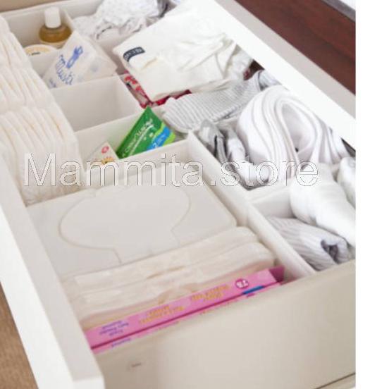Promo Sekat Laci Set isi 6pcs Drawer Organizer Box Tempat Sekat Baju Tempat Aksesoris Lemari Pakaian