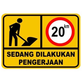 

Papan Jalan Rambu Sedang Ada Pekerjaan Jalan