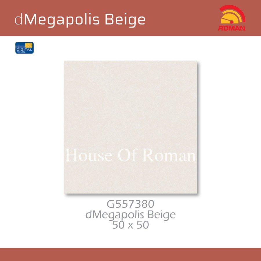 ROMAN KERAMIK DMEGAPOLIS BEIGE 50X50 G557380 (ROMAN HOUSE OF ROMAN)