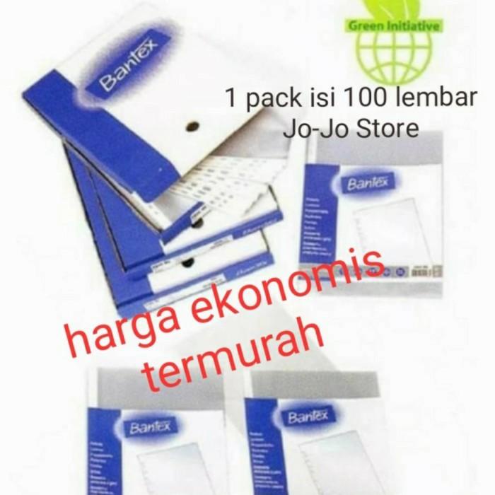 

Plastik PP Pocket 8843 F4 Bantex Clear 0.06 mm per pack isi 100 lembar