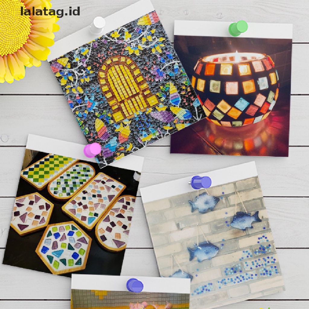 [lalatag] 100g/lot Ubin Mosaik Kaca Kristal Handmade Bahan Kreatif Untuk Anak-Anak DIY [ID]