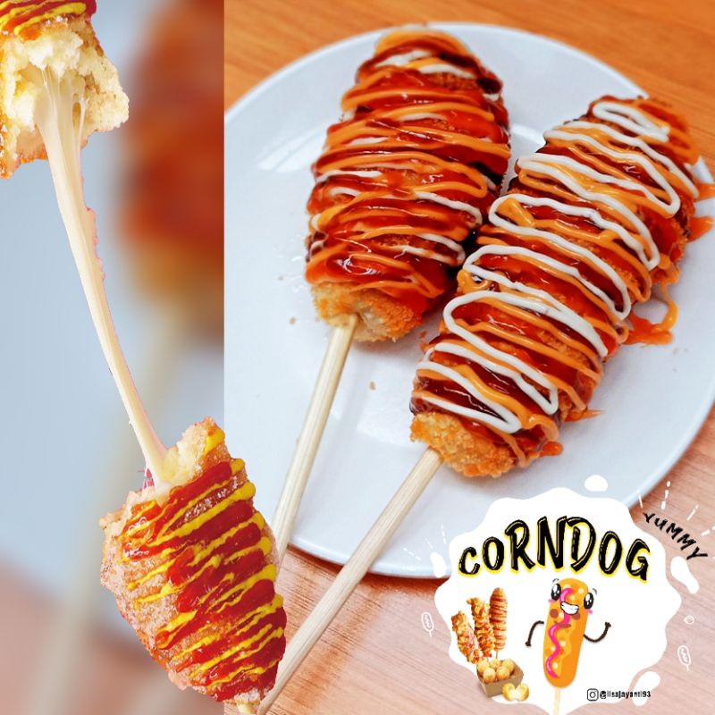 

CORNDOG MOZARELLA ukuran sedang, murah meriah super yummy