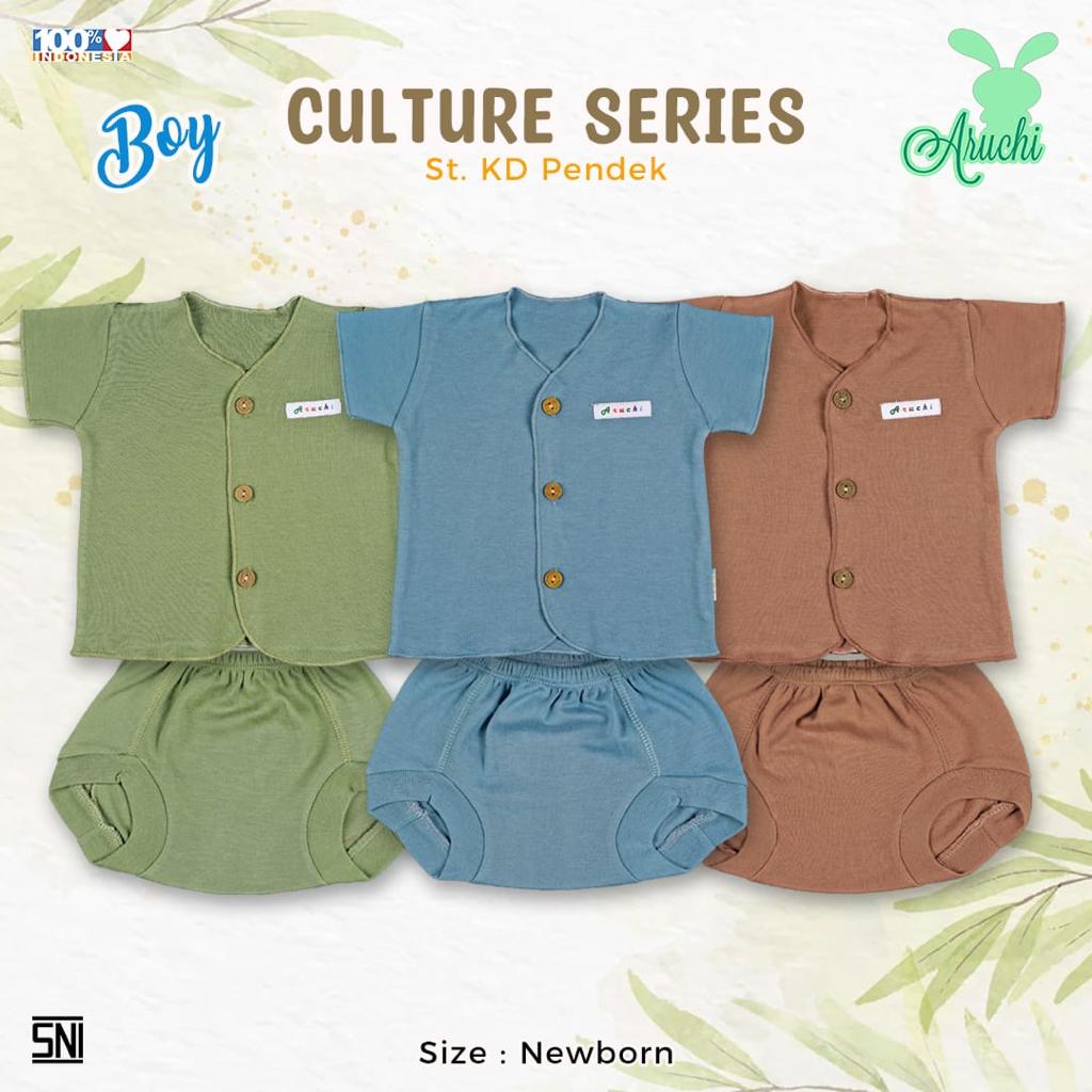 Aruchi Setelan SML XL XXL BOY Pendek / Panjang Polos Culture CBKS