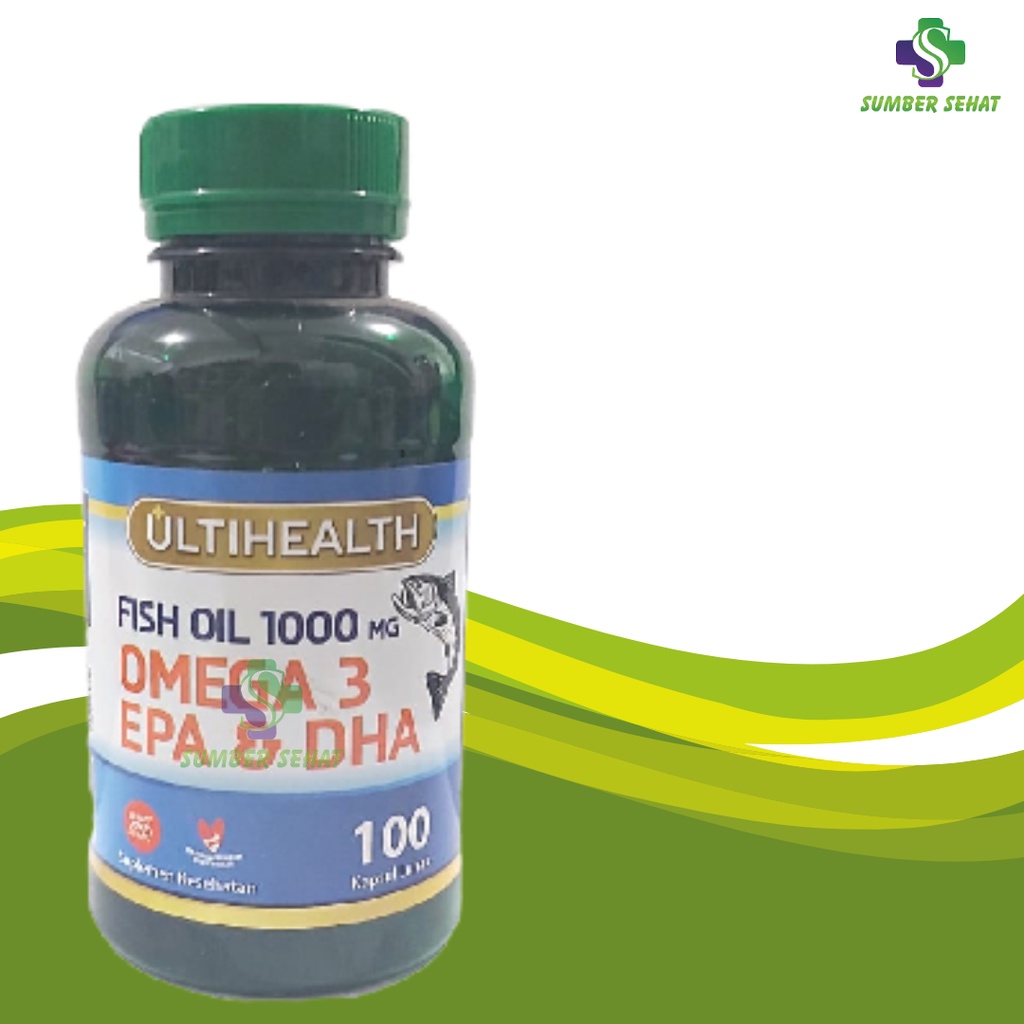 ULTIHEALTH FISH OIL 1000 MG BOTOL 100 KAPSUL