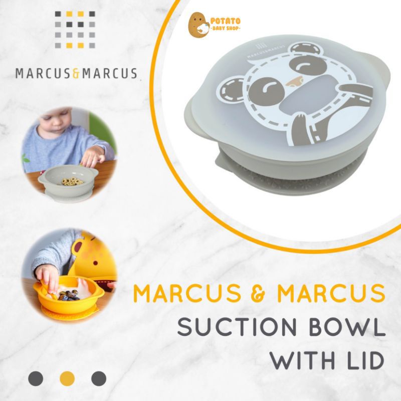 Marcus &amp; Marcus Suction Baby Bowl WITH LID