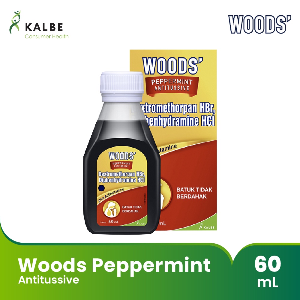 WOODS  PEPPERMINT ANTITUSSIVE - Obat Batuk Tidak Berdahak