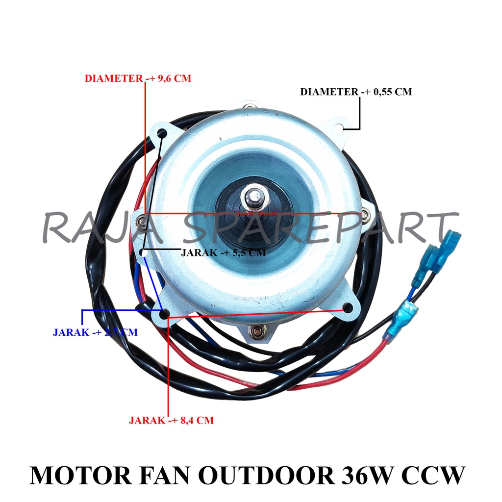 Motor Fan Outdoor AC 36 Watt CCW / Motor Kipas Outdoor AC 36Watt Rotari CCW