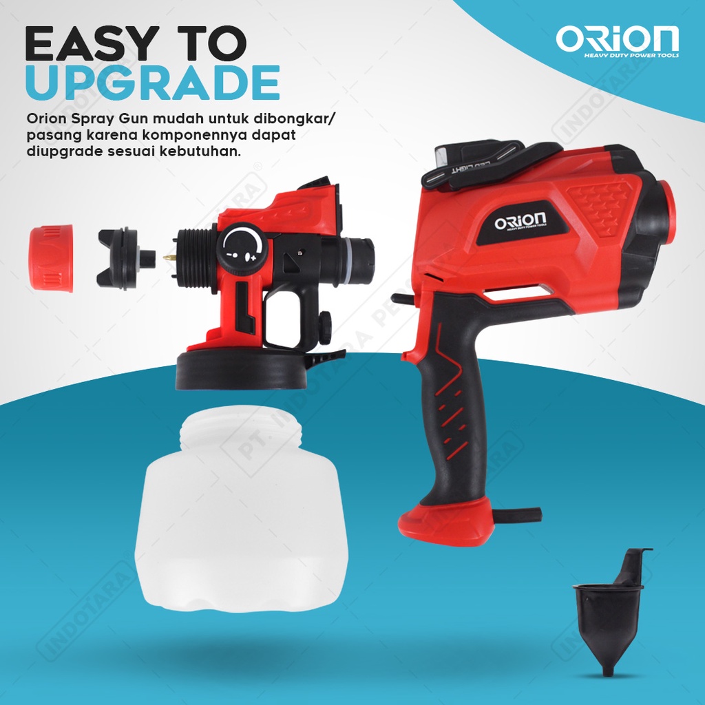 Alat Cat Semprot Spray Gun Dengan Lampu LED - Orion ESG-CX46-380