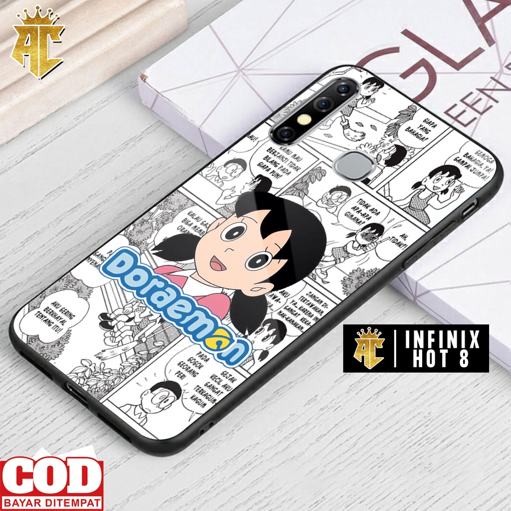 Case INFINIX HOT 8 - Casing INFINIX HOT 8 Terbaru 2022 AERO CASE [ MOTIF KARTUN DRMN ] Silikon INFIN
