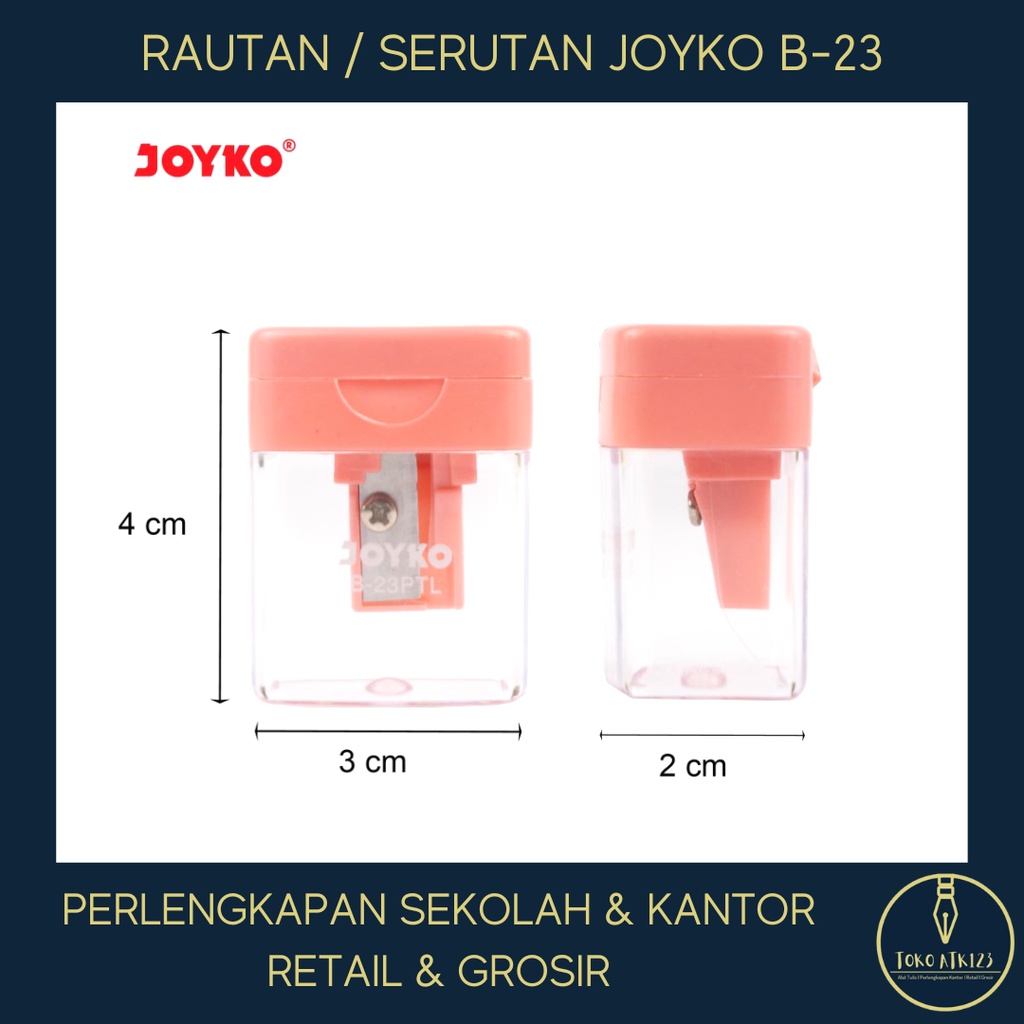 Rautan Orotan Serutan Sharpener Joyko B-23PTL