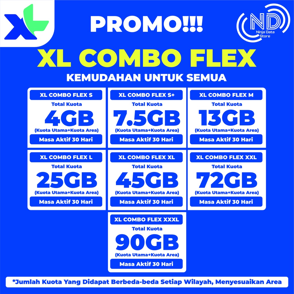 PROMO PAKET XL KUOTA JUMBO / COMBO FLEX