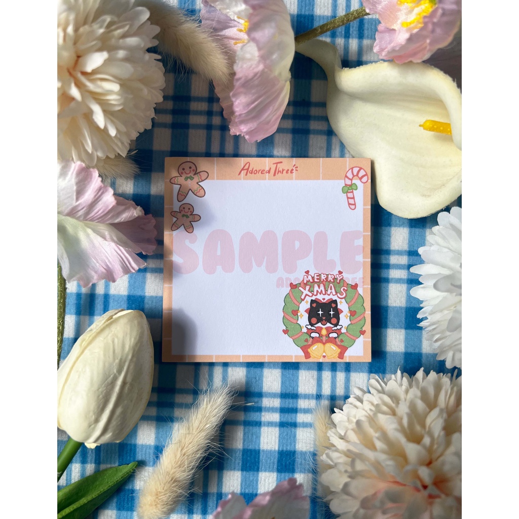 

Tama Xmas Memopads | Adored Three | Cats