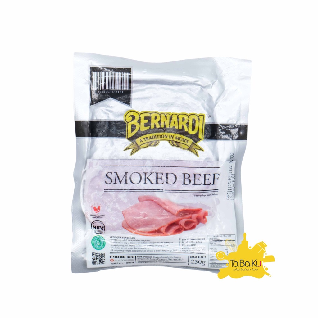 

Bernardi Smoked Beef (Bulat) 250gr