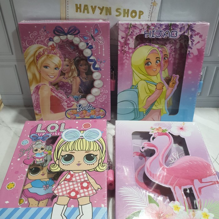 Diary Diary Ada Gembok/Diary Anak/Buku Harian/Buku Catatan/Diari