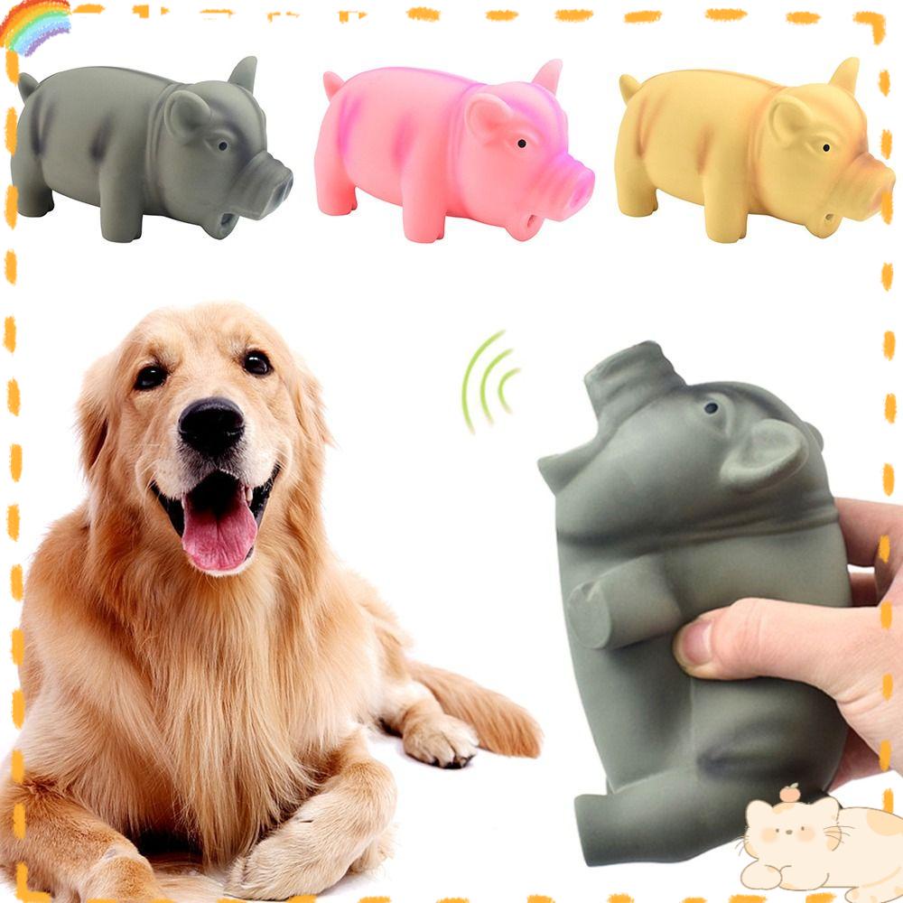 Solighter Dog Chew Toys Bite Pets Aksesoris Pembersih Gigi Latex Pet Chew Toys