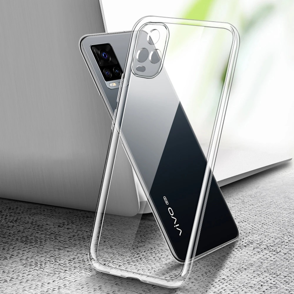 TEBAL! Softcase SIMPLE Bening TPU VIVO Y21 Y21s Y21A Y21T Y20 Y20i Y20s Y20sG Y33T Y33s Y30 Y30i Y50 S1 Z1 PRO Silicone Clear Heavy Case Soft Thick HD Casing Glossy Murah Tapi Bagus CAMERA Putih Transparant Transparent Kondom Karet Plastik 4G 5G A S T i G