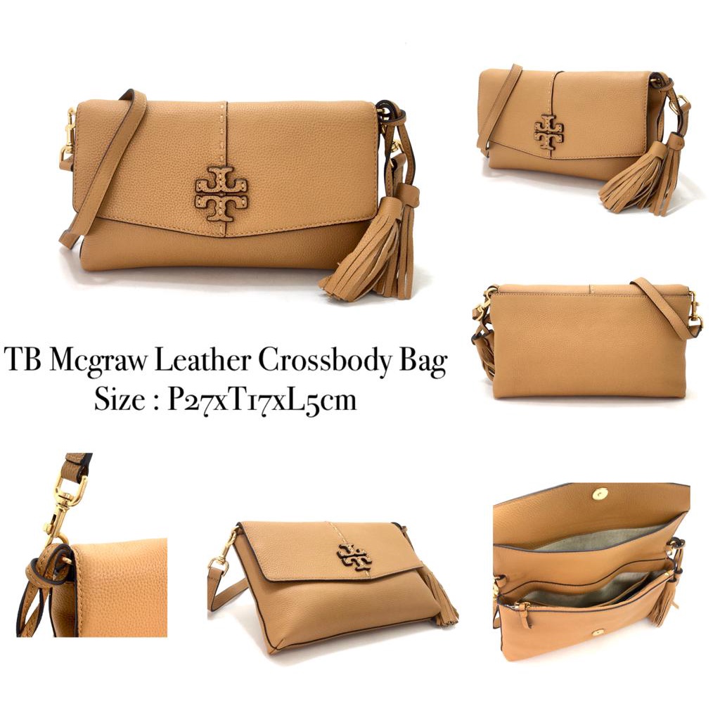 Tb Mcgraw Leather Crossbody Bag
