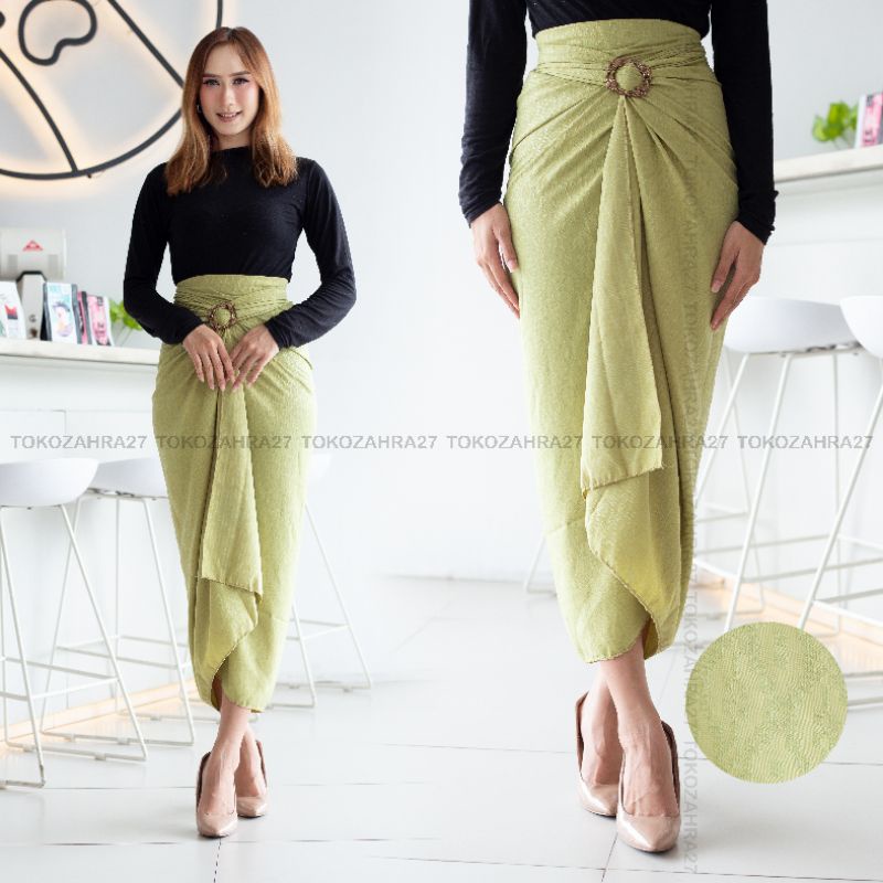 Rok Lilit Polos Bawahan Kebaya Bahan Doby Viscose Premium by Tokozahra27