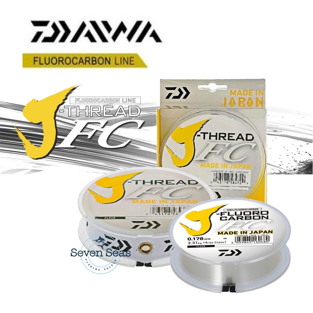 Daiwa J-Thread FC JThread Fluorocarbon Leader Senar Pancing