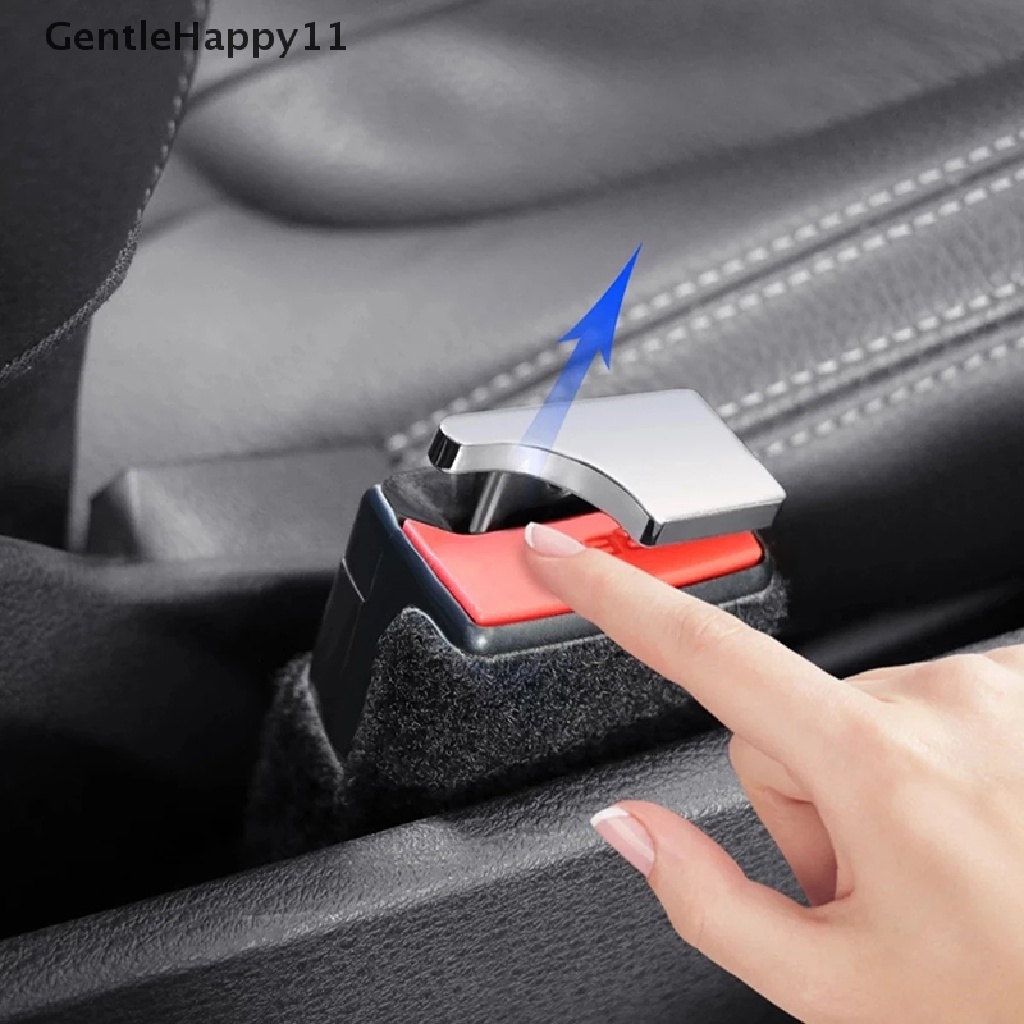 Gentlehappy Kunci Sabuk Pengaman Pengaman Mobil Gesper Kepala Klip Universal Hidden Metal SeatBelt Plug id