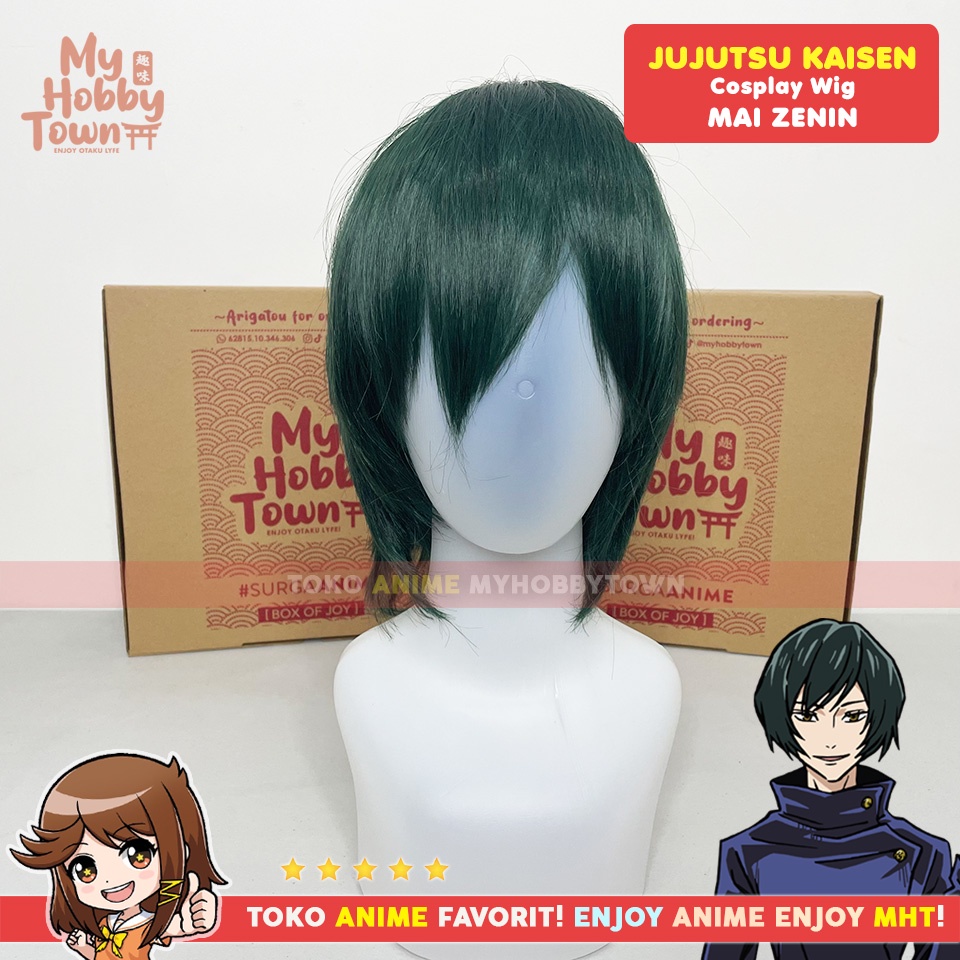 Wig Rambut Palsu Cosplay Anime Jujutsu Kaisen Mai Zenin