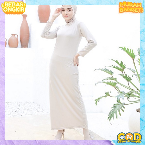 Midi Dress Terbaru Masa Kini Baju Muslim Cewek Buju Muslimah Dewasa Gemes Polos Mewah Gamis Remaja K
