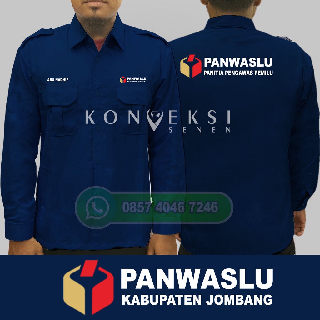 kemeja panwaslu baju panwaslu seragam panwaslu Pdh Bawaslu baju