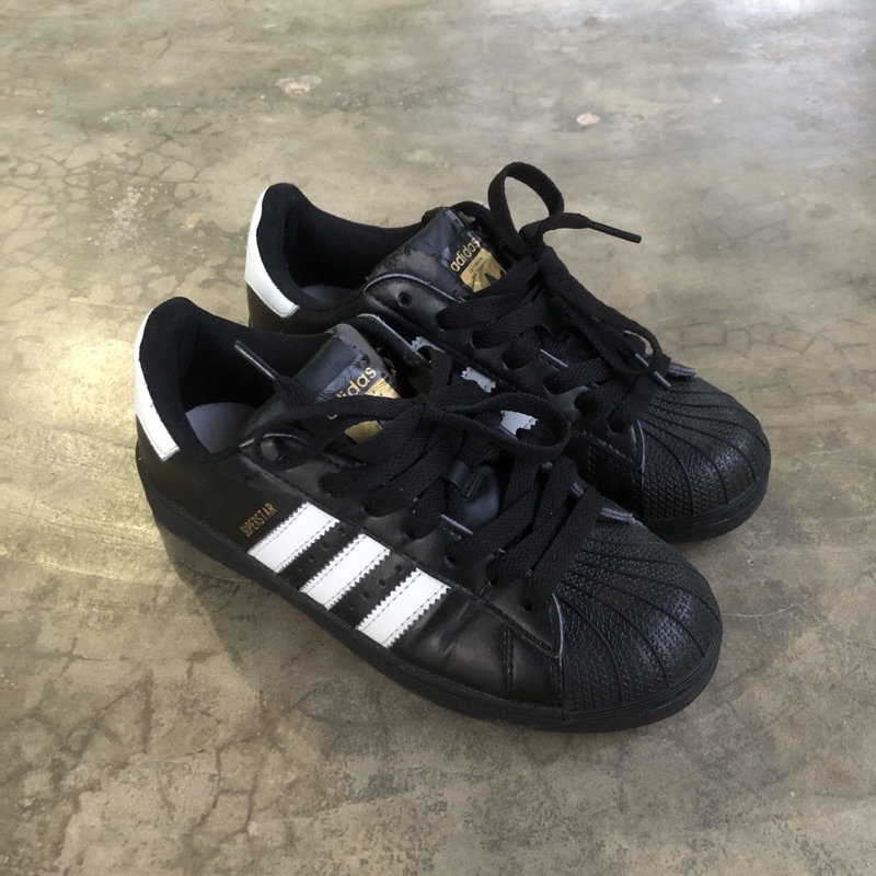 Adidas Superstar Black White Second