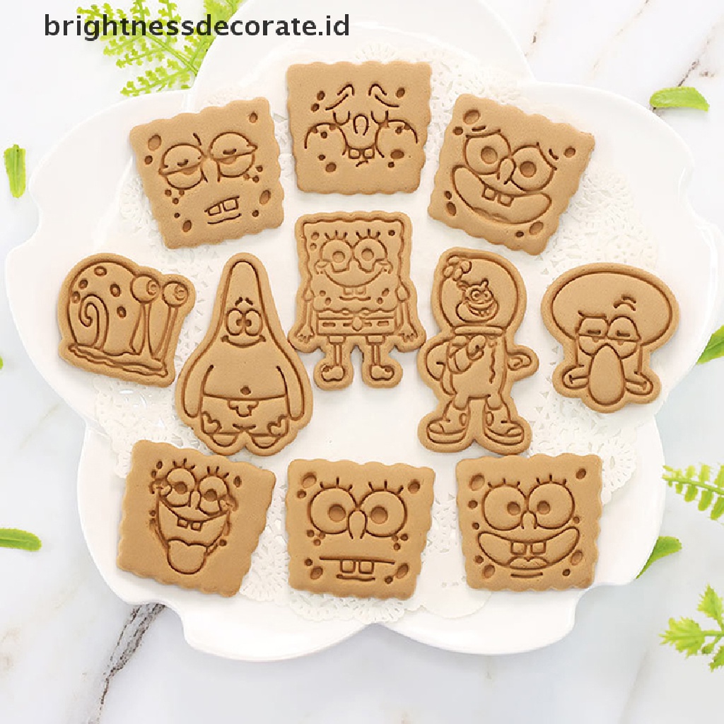 [Birth] Cetakan Kue Kering Kreatif Kartun DIY Bentuk Lucu 3D Pressure Cutg Cookie Cutter [ID]