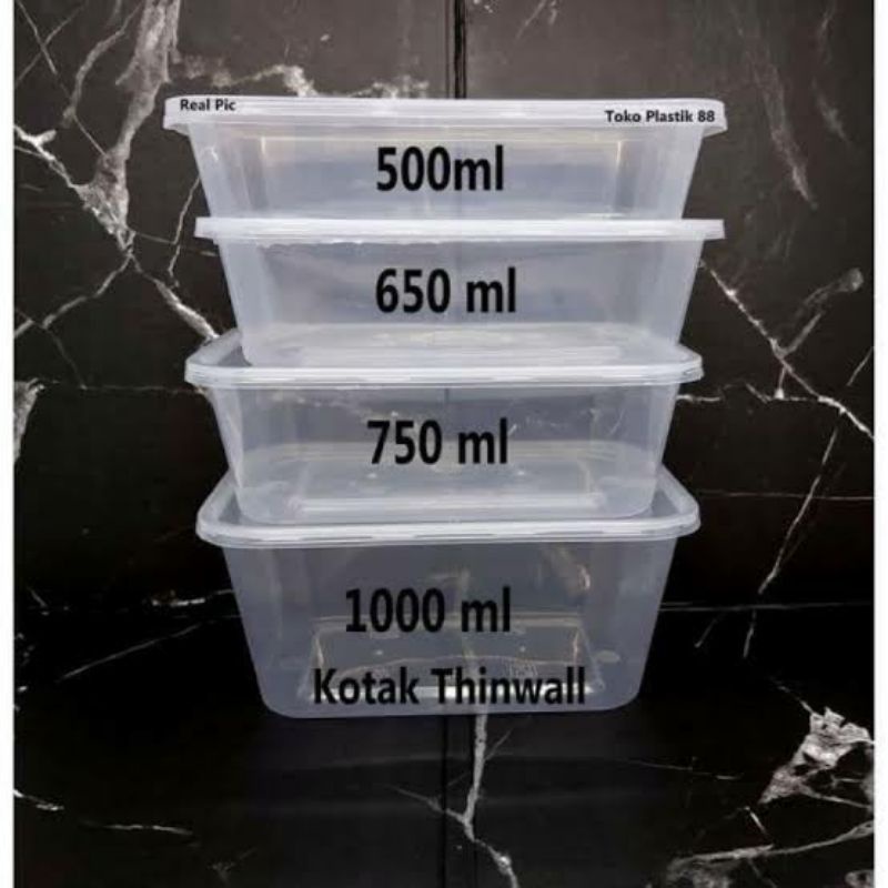 THINWALL ECERAN 500ml 650ml 750ml 1000ml. Thinwall harga ecer