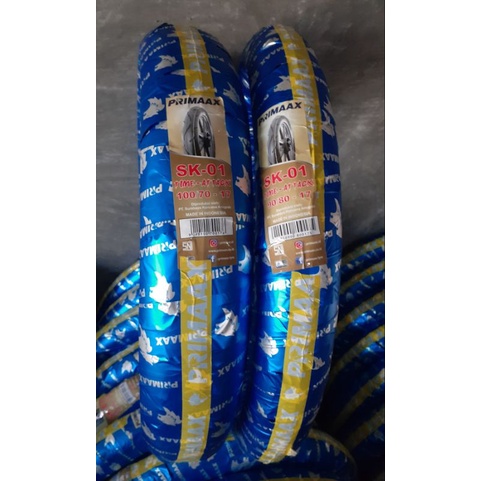 BAN LUAR PRIMAX SEPASANG UKURAN 90/80 DAN 100/70 RING 17