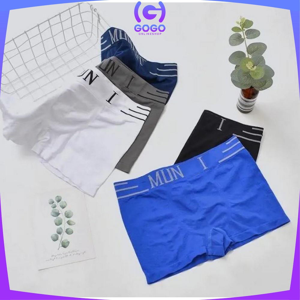 GOGO P40 Celana Dalam Pria Boxer Men Underwear Kolor Sempak Cowok Import Celana Pendek Nyaman Murah