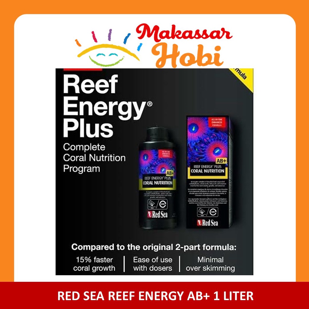 Red Sea Reef Energy AB+ 1 L Makanan Coral Amino Carbohydrate Vitamin