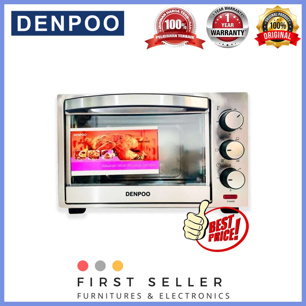 DENPOO OVEN TOASTER DEO 18 NEW / DEO-18 NEW [19 LITER] (GARANSI RESMI)