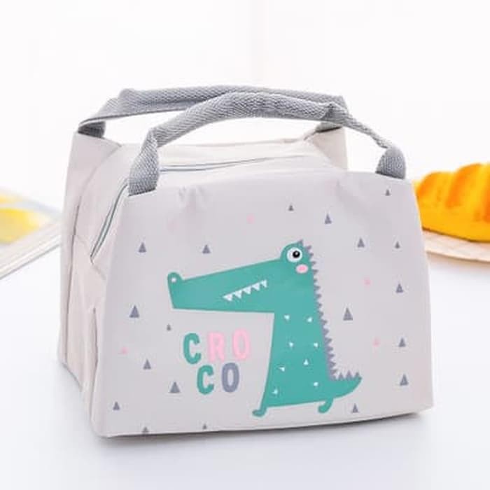 Motif Wajah Lucu Lunch Bag Tas Bekal Tahan Panas Dingin Cooler bag Travelling Multifungsi