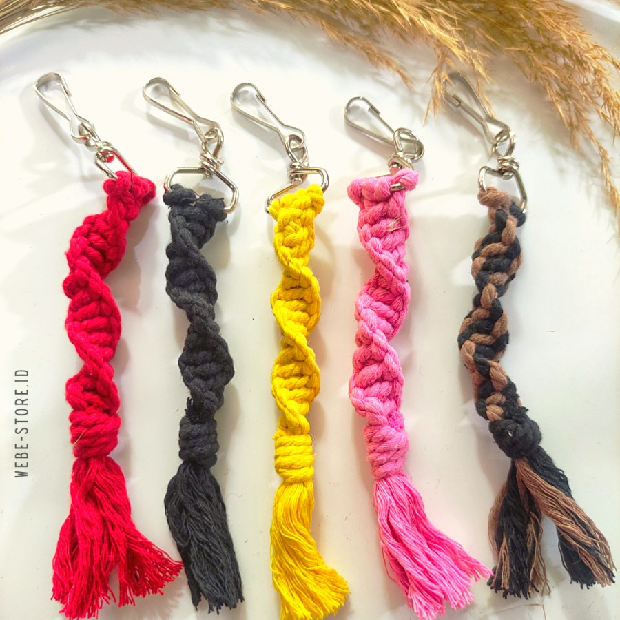 SOUVENIR GANTUNGAN TAS MAKRAME WARNA UNIK GROSIR SOUVENIR NIKAH