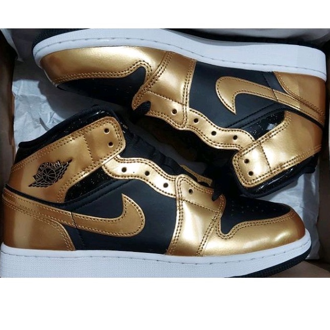 Nike Air Jordan Mid Gold LIMITED EDITION 100% DI JAMIN ORIGINAL | Sepatu Nike | Air Jordan | Sepatu 
