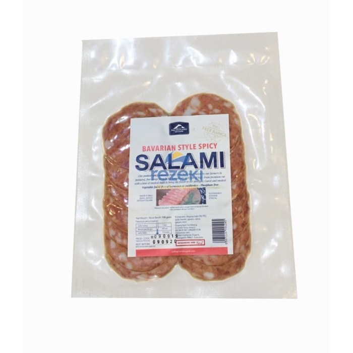 

Bali Highland Organik Bavarian style Spicy Salami [100 gr] Non Halal